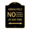 Signmission Absolutely No Parking Standing or Stopping at Anytime with Bidirectional Arrow, A-DES-BG-1824-24359 A-DES-BG-1824-24359 - alternate 1